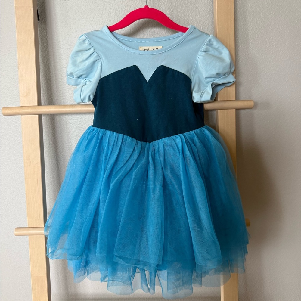 Charming Blue Kids Dance Costume